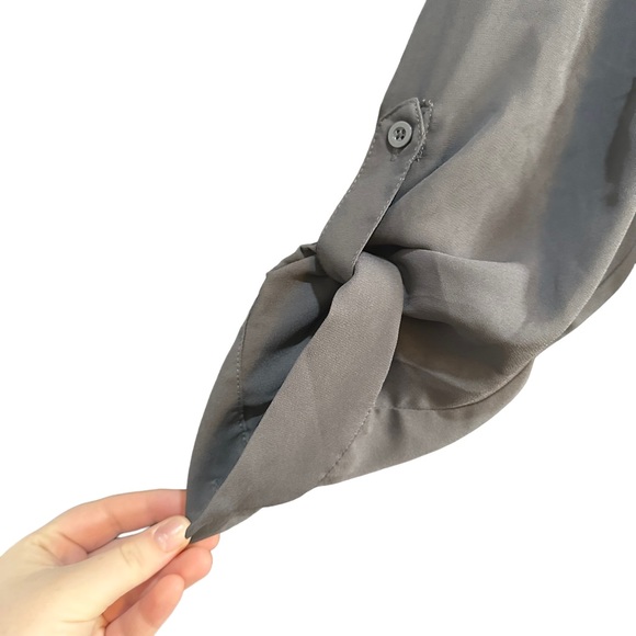 Torrid Midi Georgette Shirt Dress Stretchy Waist Torrid Size 1 (US 14/16) - Picture 5 of 8